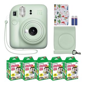 Fujifilm Instax Mini 12 (50 Películas + Accesorios) | Kit Cámara Instantánea