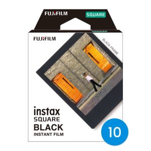 Película Fujifilm Instax Square Black (Pack de 10) | Papel Fotográfico