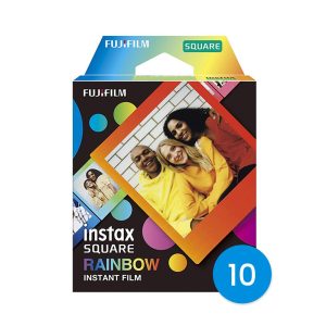 Película Fujifilm Instax Square Rainbow (Pack de 10) | Papel Fotográfico