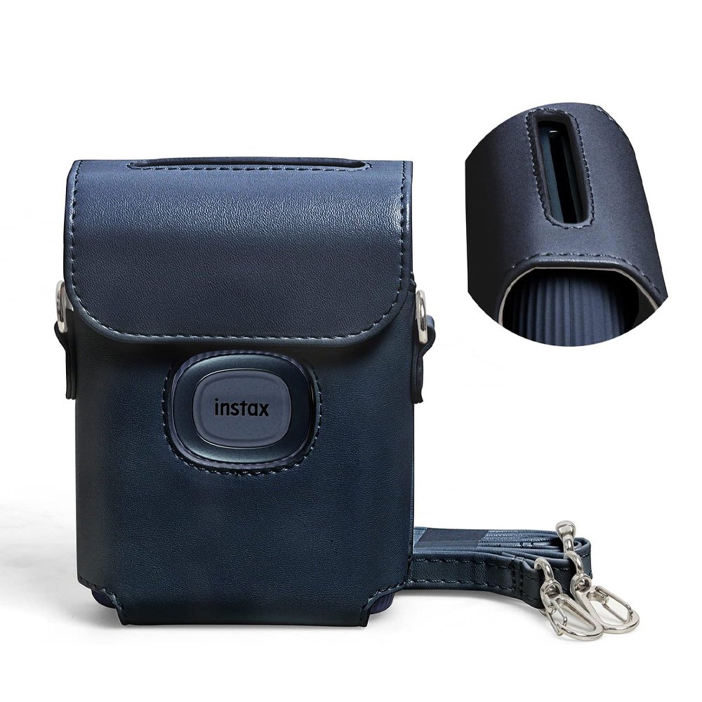 Estuche Instax Mini Link (Cuero Azul) - Image 3