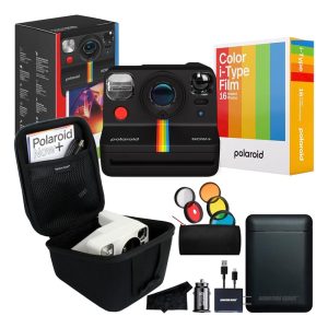 Polaroid Now Plus (16 Películas + Accesorios) | Kit Cámara Instantánea